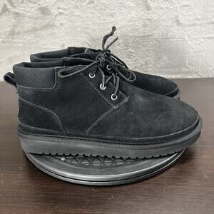 Koolaburra by UGG Advay Womens Size 9 Black Suede Chukka Lace Up Ankle Boots